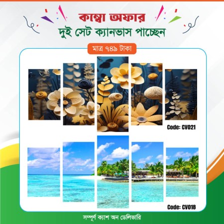 কম্বো ক্যানভাস ২ সেট Code: CV018 , CV021