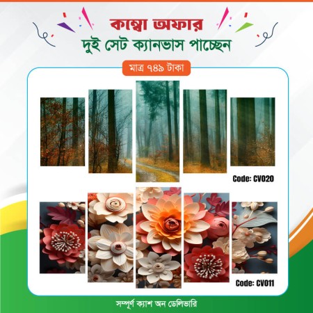 কম্বো ক্যানভাস ২ সেট Code: CV011 , CV020