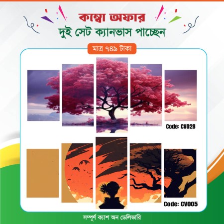 কম্বো ক্যানভাস ২ সেট Code: CV005 , CV028