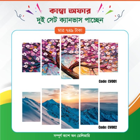 কম্বো ক্যানভাস ২ সেট Code: CV001 , CV002