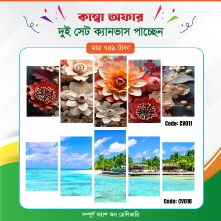 কম্বো ক্যানভাস ২ সেট Code: CV011 , CV018