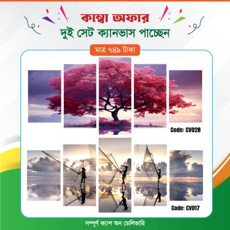 কম্বো ক্যানভাস ২ সেট Code: CV017 , CV028