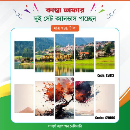 কম্বো ক্যানভাস ২ সেট Code: CV006 , CV013