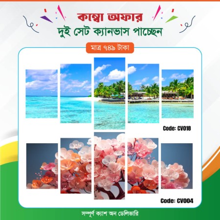 কম্বো ক্যানভাস ২ সেট Code: CV004 , CV018