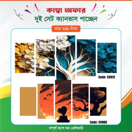 কম্বো ক্যানভাস ২ সেট Code: CV005 , CV012