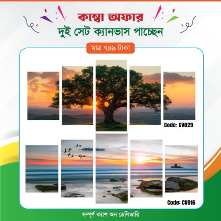 কম্বো ক্যানভাস ২ সেট Code: CV016 , CV029