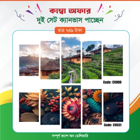 কম্বো ক্যানভাস ২ সেট Code: CV009 , CV031