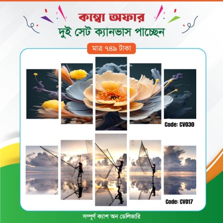 কম্বো ক্যানভাস ২ সেট Code: CV017 , CV030