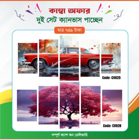 কম্বো ক্যানভাস ২ সেট Code: CV025 , CV028